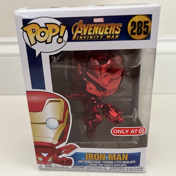 Funko Pop! Vinyl Figure - Marvel #285 - Iron Man [Red Chrome] - Target Exclusive - Picture 1 of 7